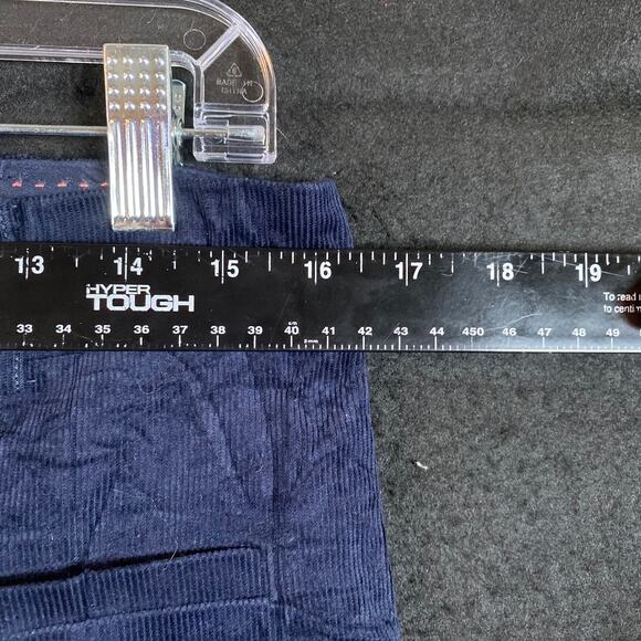 Anthropologie Womens Pants Blue Corduroy The Essential Slim Cropped Ankle 10 - Picture 7 of 12